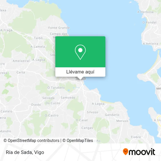 Mapa Ría de Sada