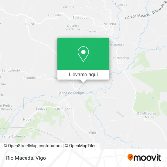 Mapa Río Maceda