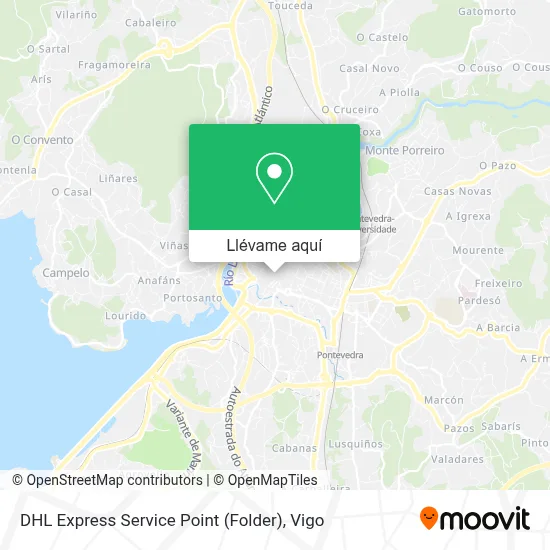 Mapa DHL Express Service Point (Folder)