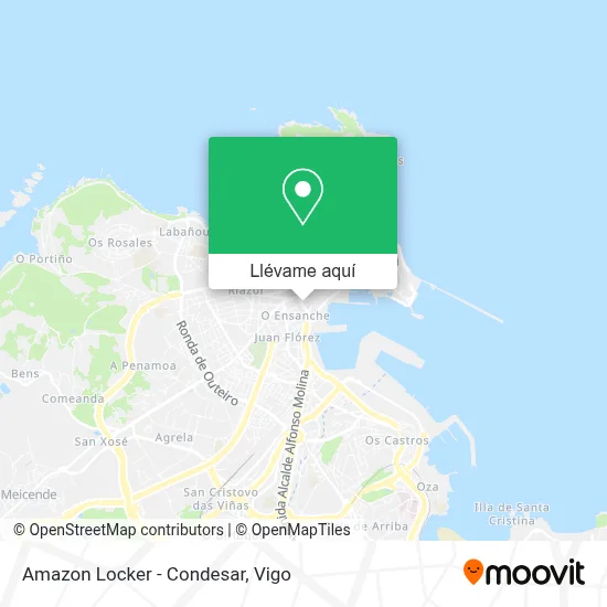 Mapa Amazon Locker - Condesar