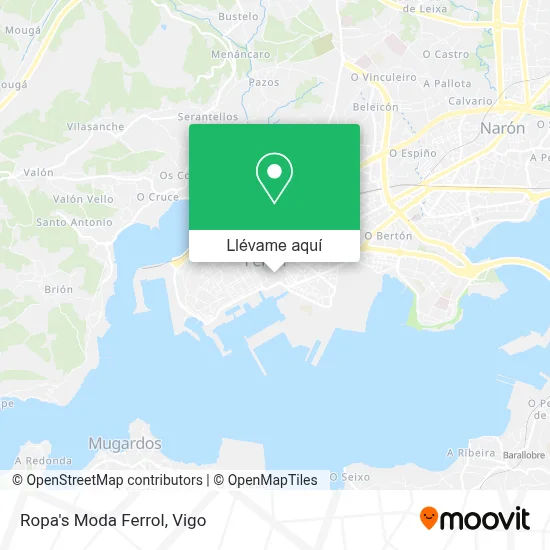 Mapa Ropa's Moda Ferrol