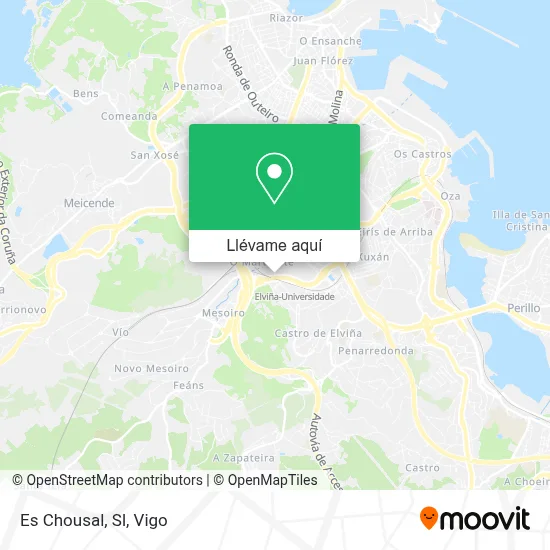 Mapa Es Chousal, Sl
