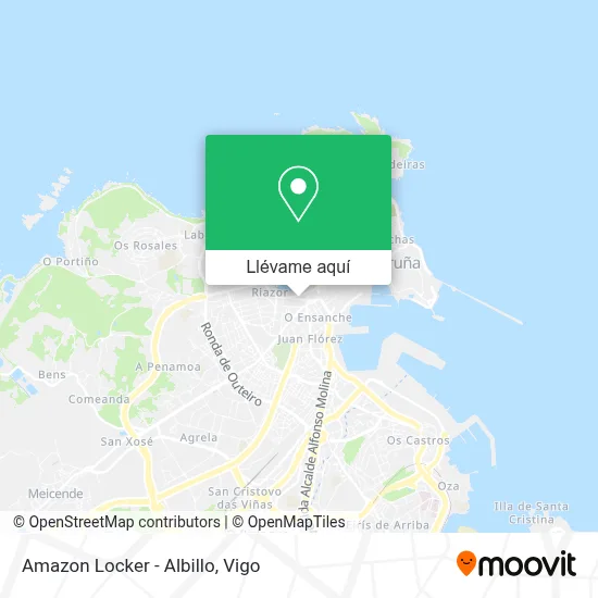 Mapa Amazon Locker - Albillo