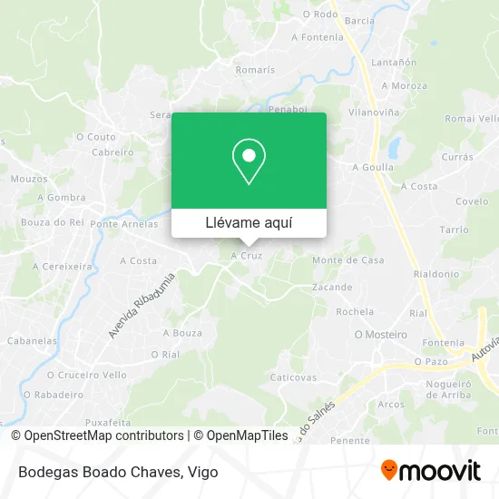 Mapa Bodegas Boado Chaves