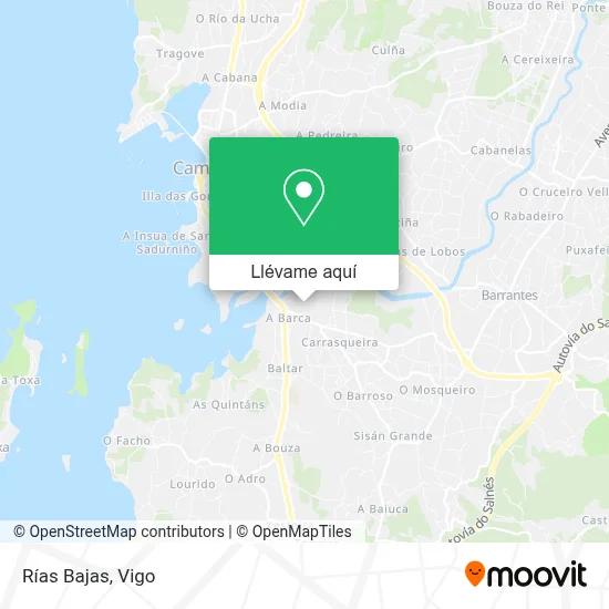 Mapa Rías Bajas