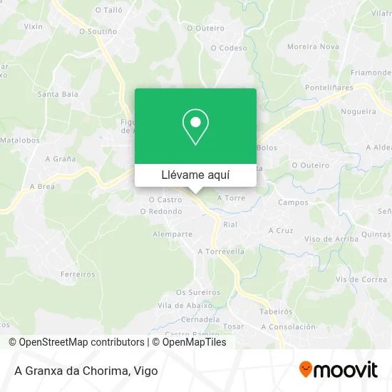 Mapa A Granxa da Chorima
