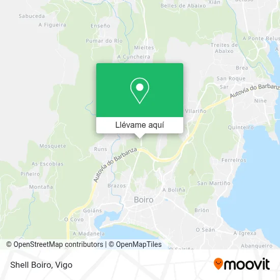 Mapa Shell Boiro