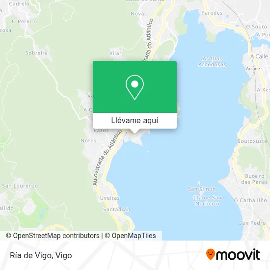 Mapa Ría de Vigo