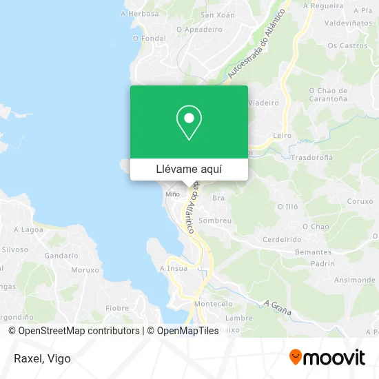 Mapa Raxel