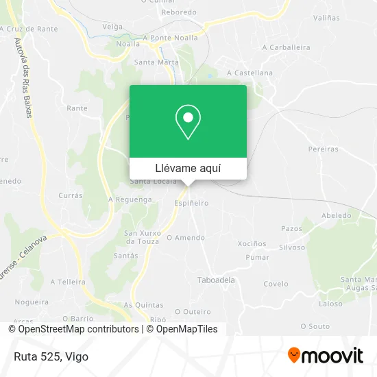 Mapa Ruta 525