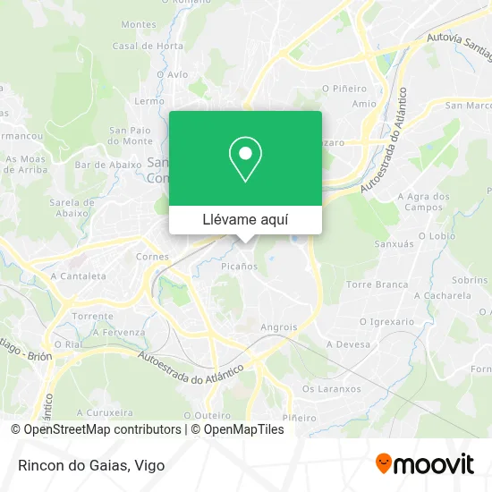 Mapa Rincon do Gaias