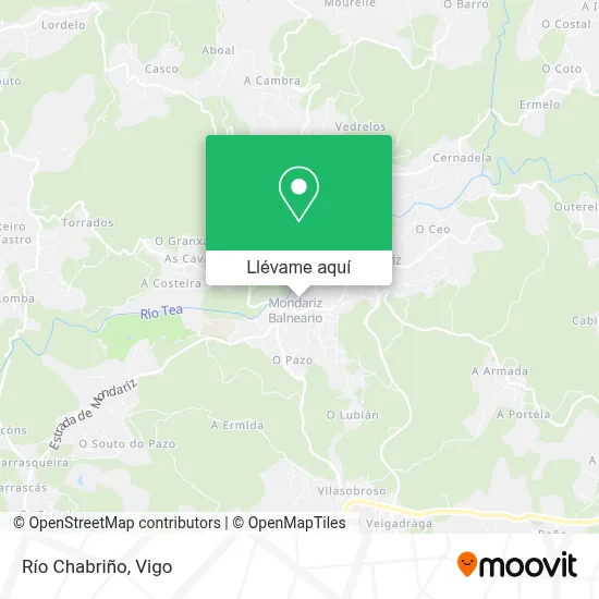 Mapa Río Chabriño