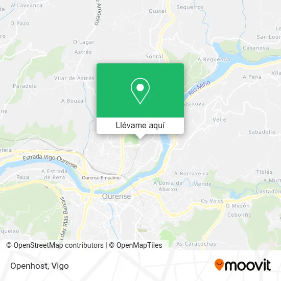 Mapa Openhost