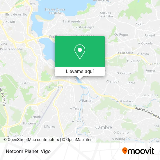 Mapa Netcom Planet