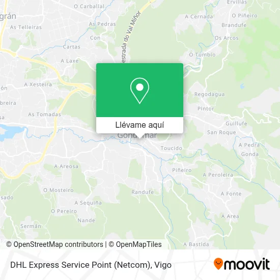 Mapa DHL Express Service Point (Netcom)