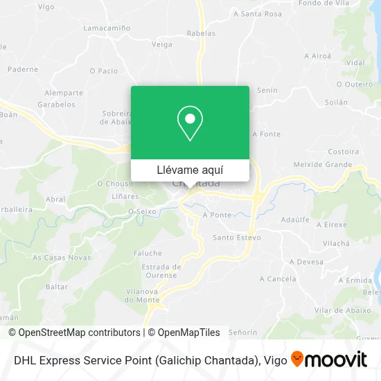 Mapa DHL Express Service Point (Galichip Chantada)