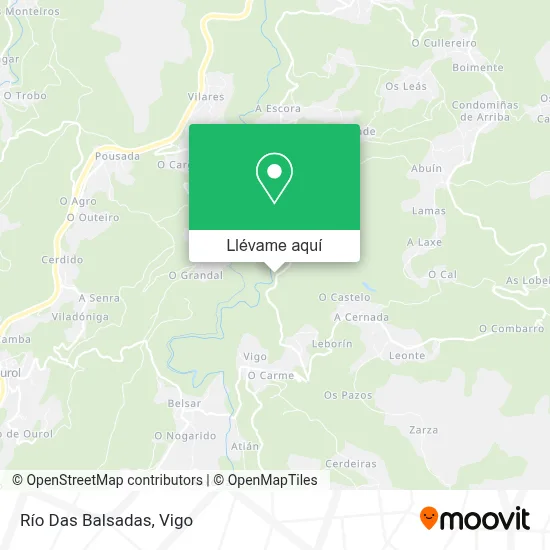 Mapa Río Das Balsadas