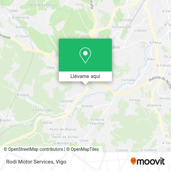 Mapa Rodi Motor Services