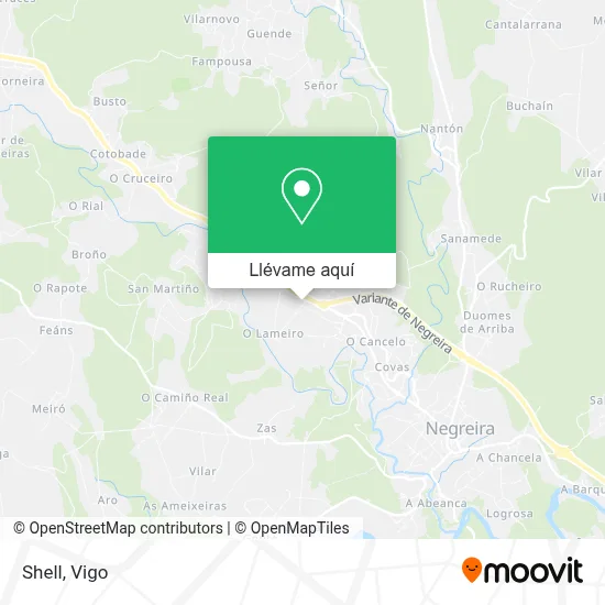Mapa Shell