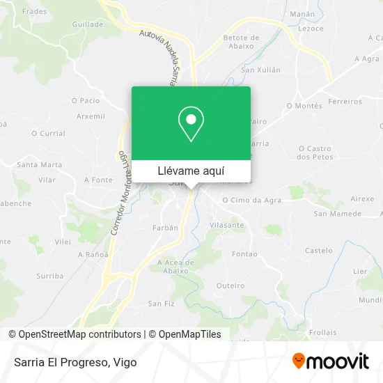 Mapa Sarria El Progreso