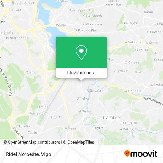Mapa Ridel Noroeste