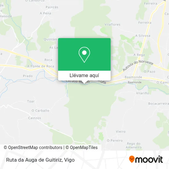 Mapa Ruta da Auga de Guitiriz