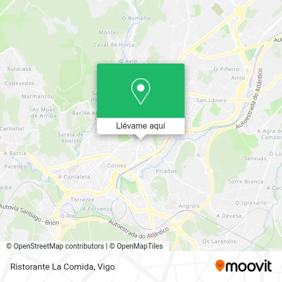 Mapa Ristorante La Comida