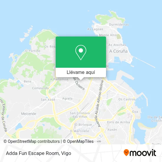 Mapa Adda Fun Escape Room