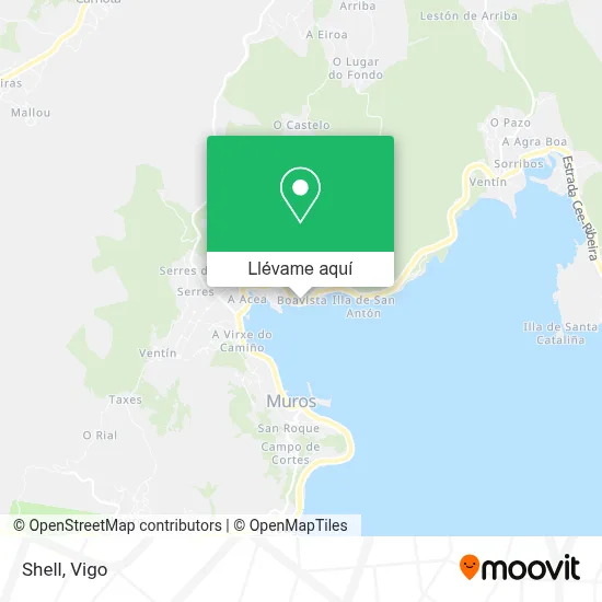 Mapa Shell