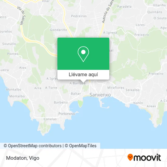 Mapa Modaton
