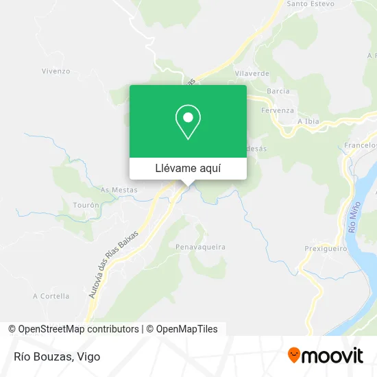 Mapa Río Bouzas