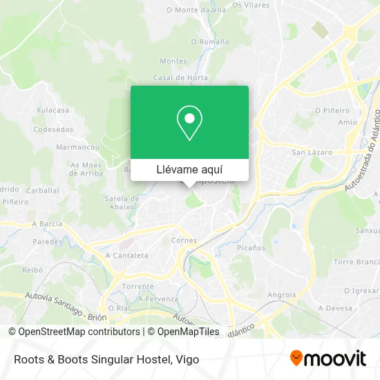 Mapa Roots & Boots Singular Hostel