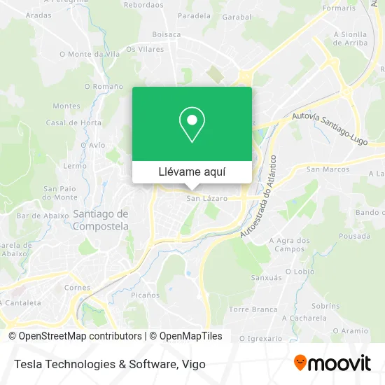 Mapa Tesla Technologies & Software