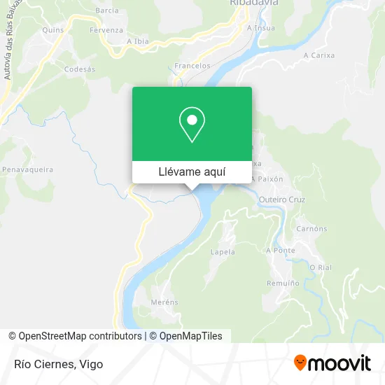 Mapa Río Ciernes
