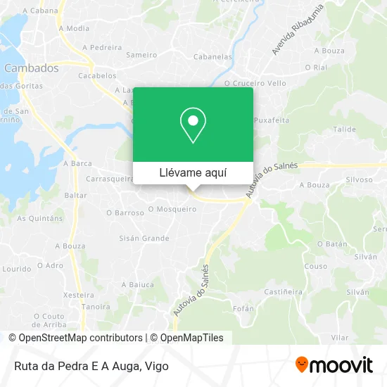 Mapa Ruta da Pedra E A Auga