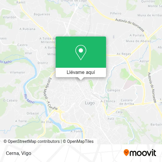 Mapa Cerna