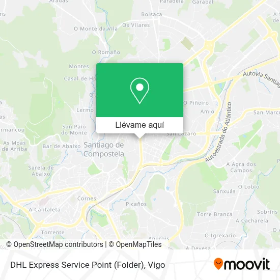 Mapa DHL Express Service Point (Folder)