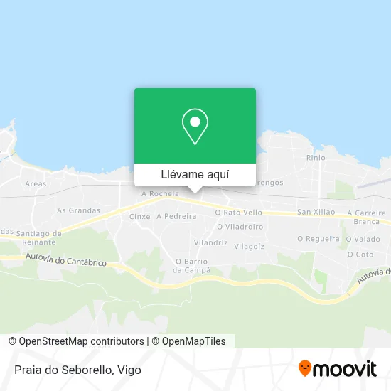Mapa Praia do Seborello