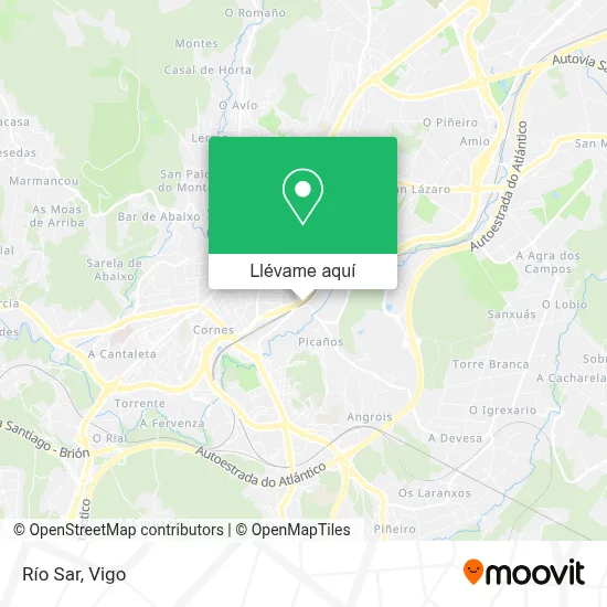 Mapa Río Sar