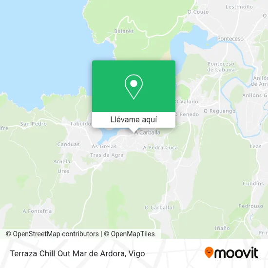 Mapa Terraza Chill Out Mar de Ardora