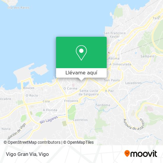 Mapa Vigo Gran Via