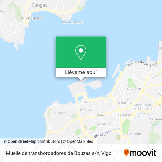 Mapa Muelle de transbordadores de Bouzas s / n