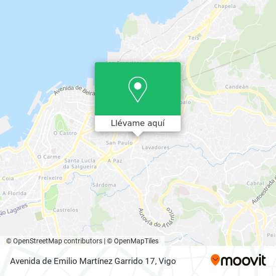 Mapa Avenida de Emilio Martínez Garrido 17