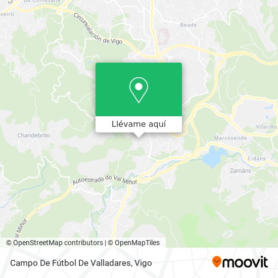 Mapa Campo De Fútbol De Valladares