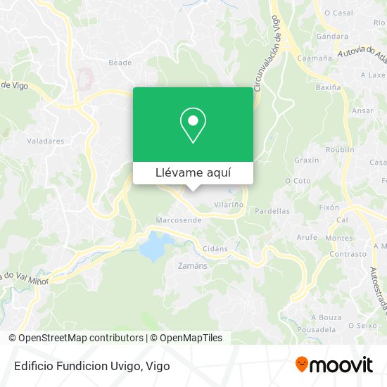 Mapa Edificio Fundicion Uvigo