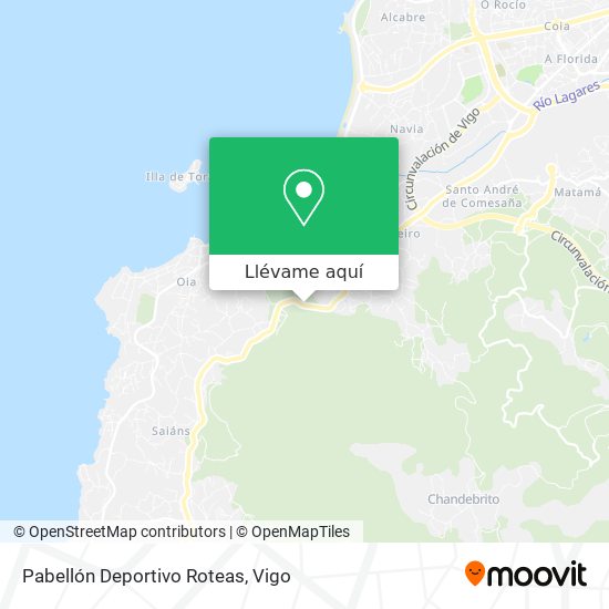 Mapa Pabellón Deportivo Roteas