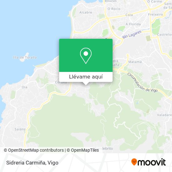 Mapa Sidreria Carmiña