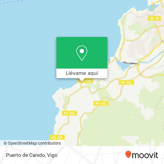 Mapa Puerto de Canido