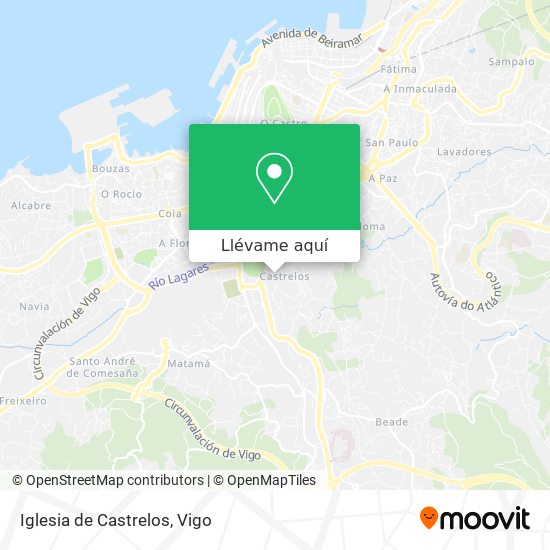 Mapa Iglesia de Castrelos