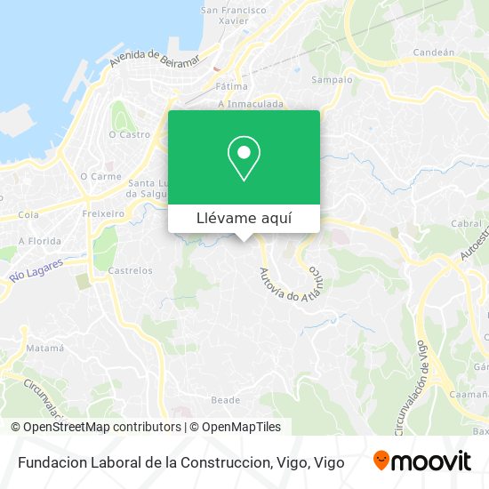 Mapa Fundacion Laboral de la Construccion, Vigo